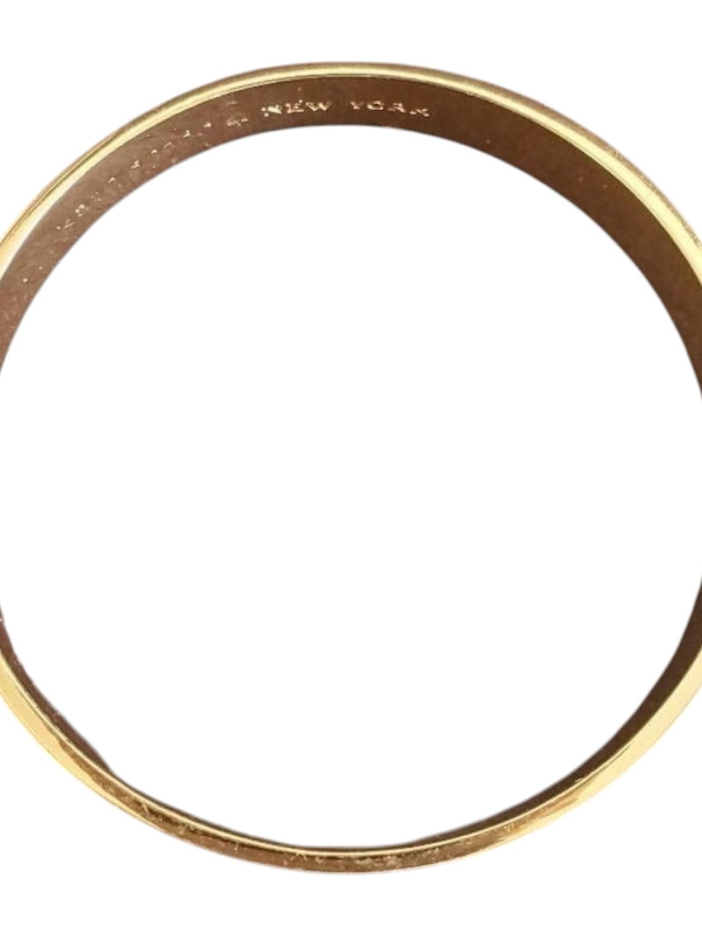 NWOT KATE SPADE GOLD WITH BLACK SPADES BRACELET - Picture 3 of 7
